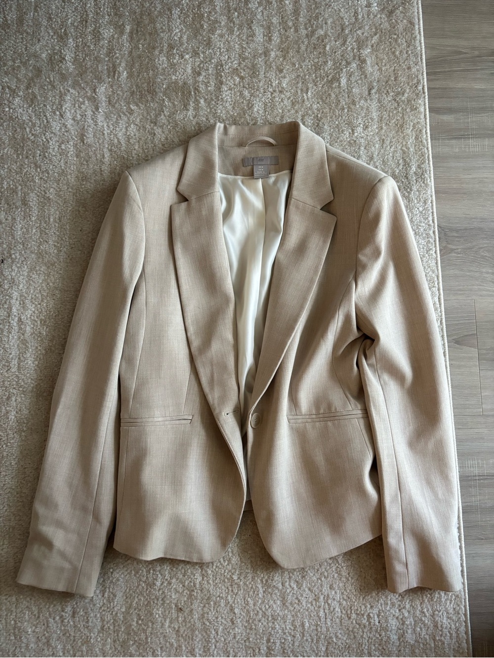 H&M Light Beige Tailored Women's Blazer